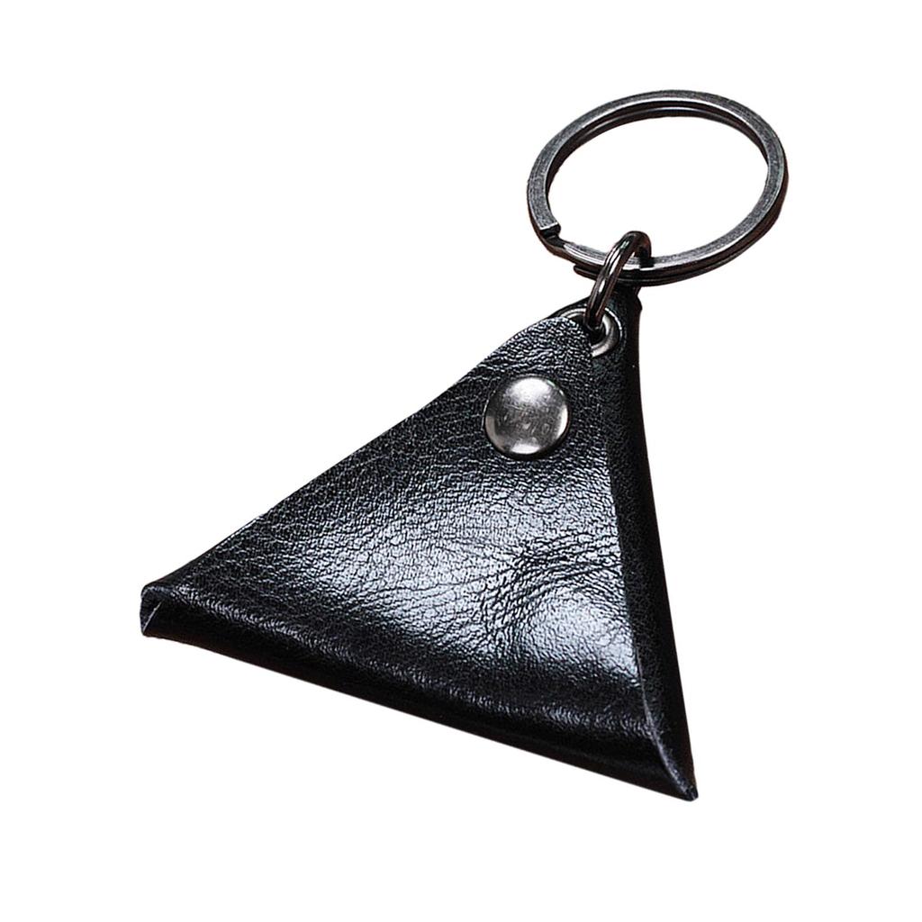 Plectrum Case Bag Stringed Accessories Key Fob Case Bag Ukulele Plectrums Bag Mini Leather Guitar Pick Holder Keychain Men