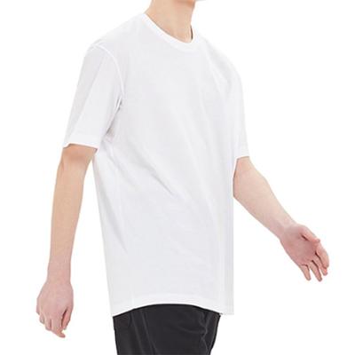 Y 3 T Shirts Men's White Crew Neck Moderate Straight Fit FN3349