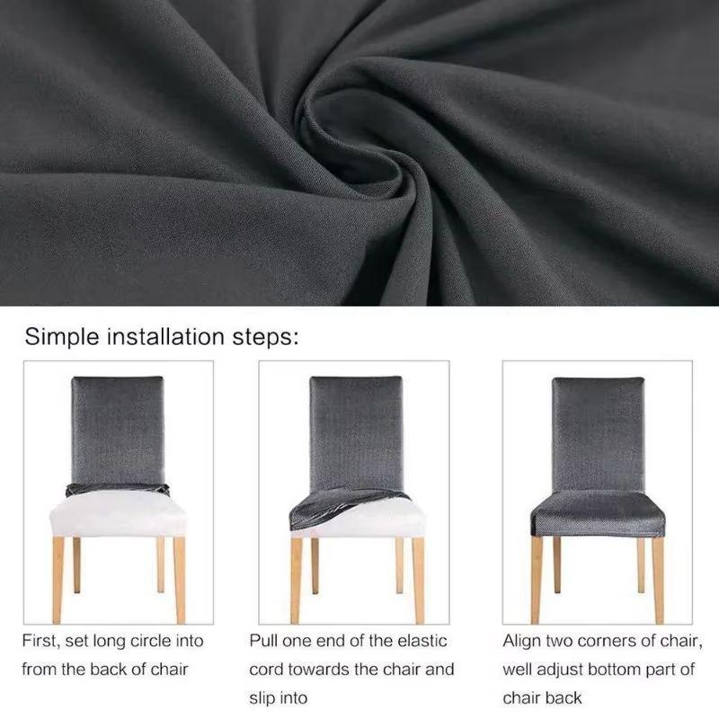 Elastischer, einfarbiger, verstellbarer Stuhlbezug aus Spandex, Stretch-Schonbezüge, Stuhlsitzbezüge für Küche, Esszimmer, Hochzeit, Bankett, Zuhause