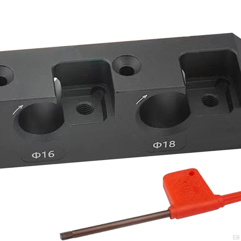 Dowel Maker Dowelling Jig Rods 3 Holes Hardwood Dowels Electric Drill Milling Cutting Tool