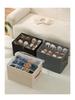 Foldable Shoe Storage Box with Lid & Dividers - Multifunctional Organizer for Clothes & Sundries