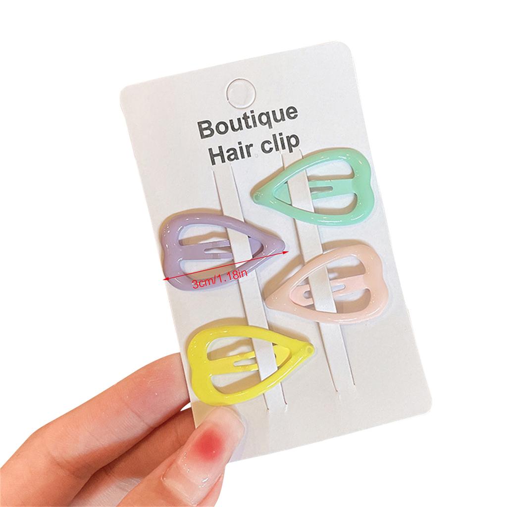 Hjertehårspenner Søt klikkspenne for jente Hjertehårspenne For barn Hjertehårnål Panneluggklemme Hårnål Bb-hårspenne