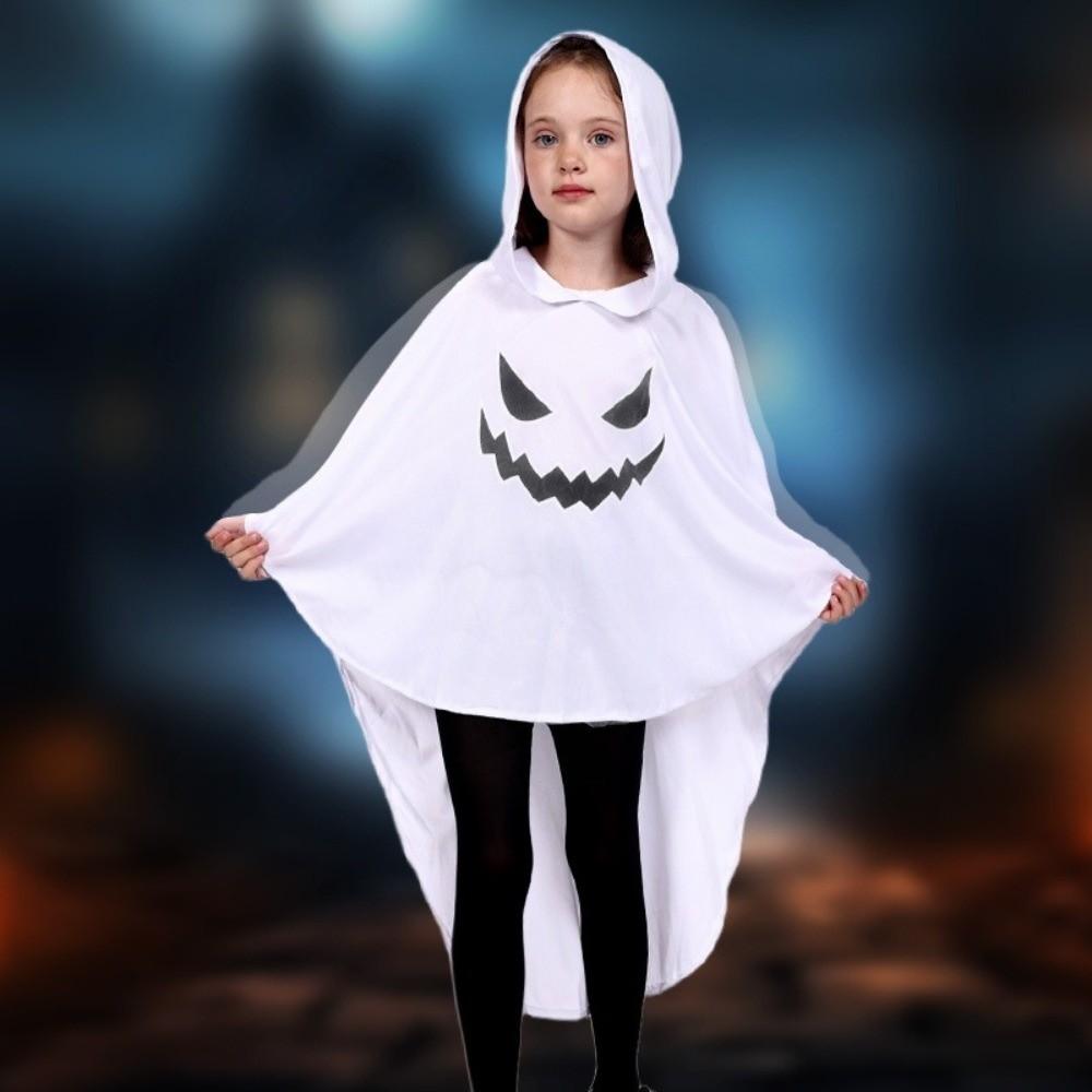 Creative Kids Hooded Cape Glow In The Dark Halloween Cosplay Costume  Trick Or Treat