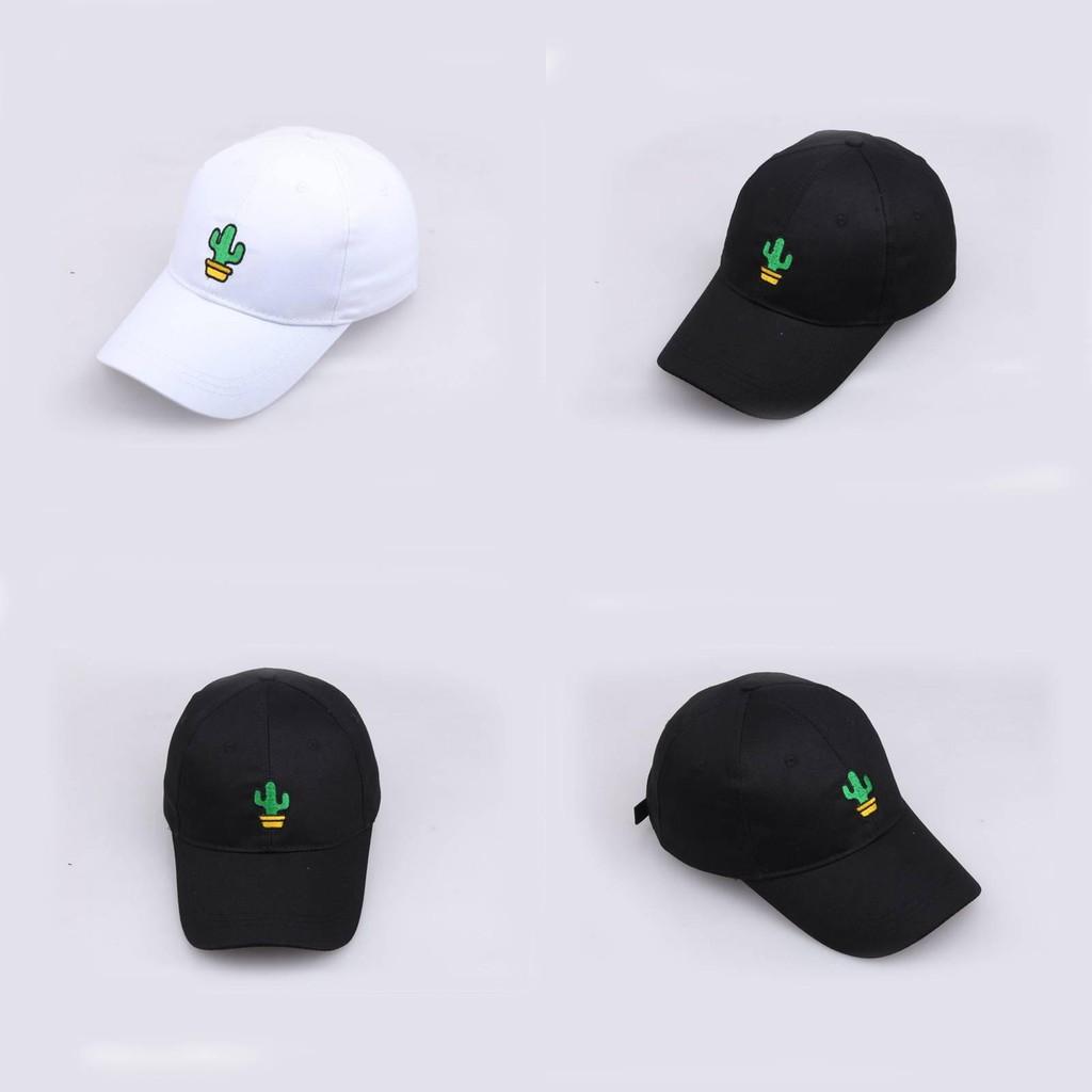 Plant Potted Cactus Embroidered Baseball Cap Men Women Outdoor Casual Travel Hat