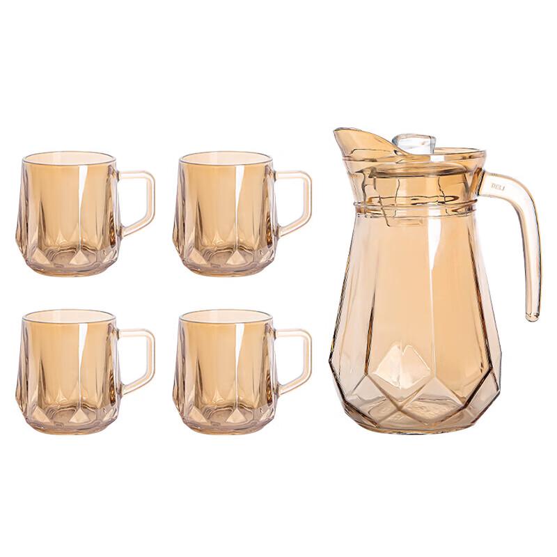 

NERVISHI Diamond Amber Gold 5-Piece Water Set