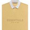 Fear of God Essentials SS23 Waffel Henley Rugby Logo Print Langarm Polo Herren Tops Light-Tuscan FOG-SS23-057