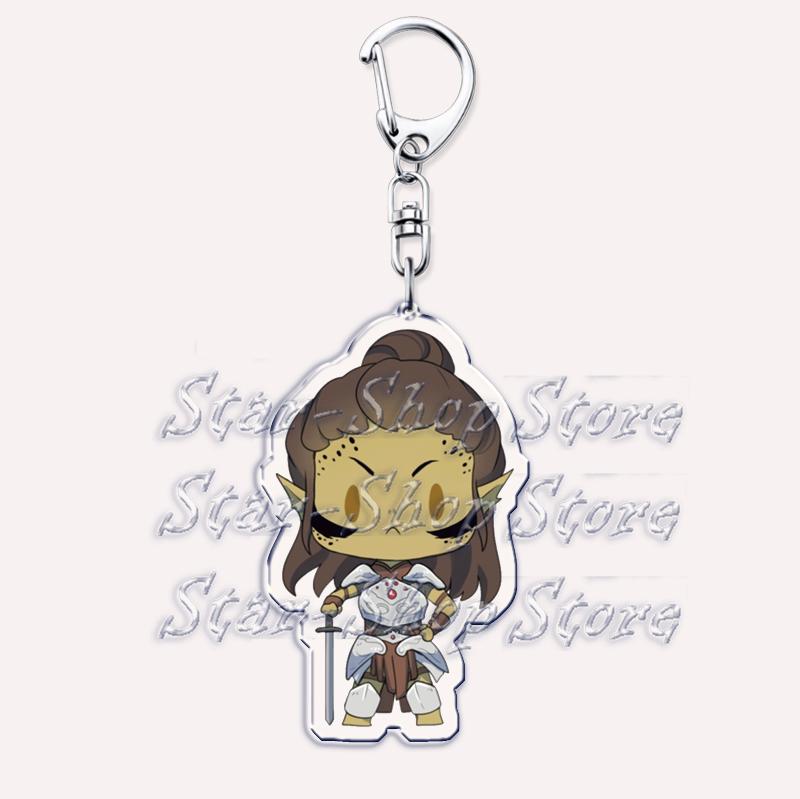 

Hot Game Baldurs Gate Keychains for Accessories Bag Bg3 Vampire Astarion Karlach Laezel Gale Keyrings Jewelry Fans Gamers Gifts
