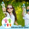 Water Bottle Topper for Toddler Spill-proof Silicone Bottles Top Spout for Protects Kids Mouth 5 Pieces Leakproof Protective Lid