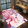Darling in the Franxx Rutschfeste Fußmatte Teppich Teppich Großer Teppich für Gamer-Zimmer Schlafzimmer Heimdekor Bedruckte Waschbare Matte -xia08