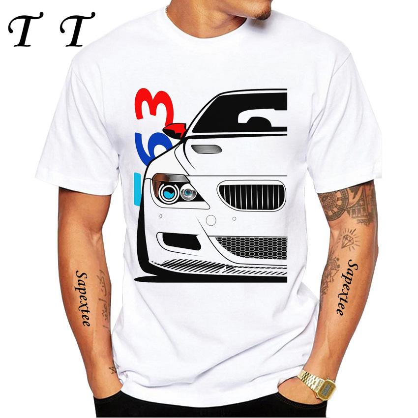New Summer Men Short Sleeve Drive The Classic Germany EUDM - E34 M5 - X5 E30 Cars Evolution Retro T-Shirt Boy Casual White Tees