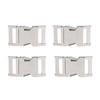 4PCS Side Release Buckle Fine Workmanship Simple Operation Light Weight Alloy Materials Belt