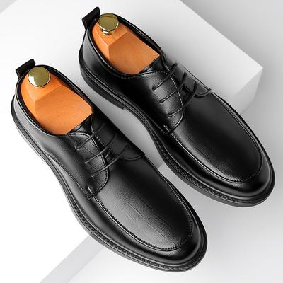 2025 Spring New Men's Trend Leather Shoes Men's Business Dress British Style Casual Leather Shoes Classic Men's Shoes 9822