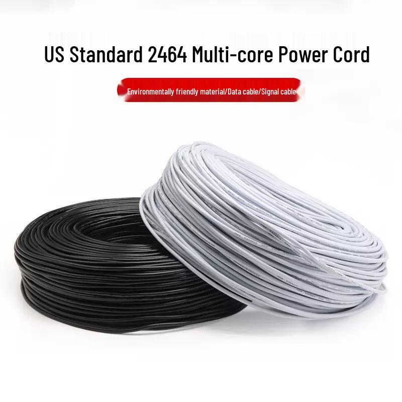 2464-26AWG Multi-core Sheathed Power Cord, Flexible Signal Control Wire (2 to 8 Cores)