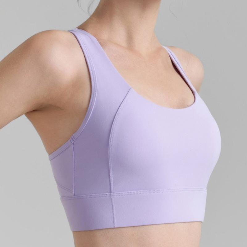 High-intensity Sports Bra with Breathable Supportive Cups Yoga Vest Shaping and Supportive Back-enhancing Fitness Wear