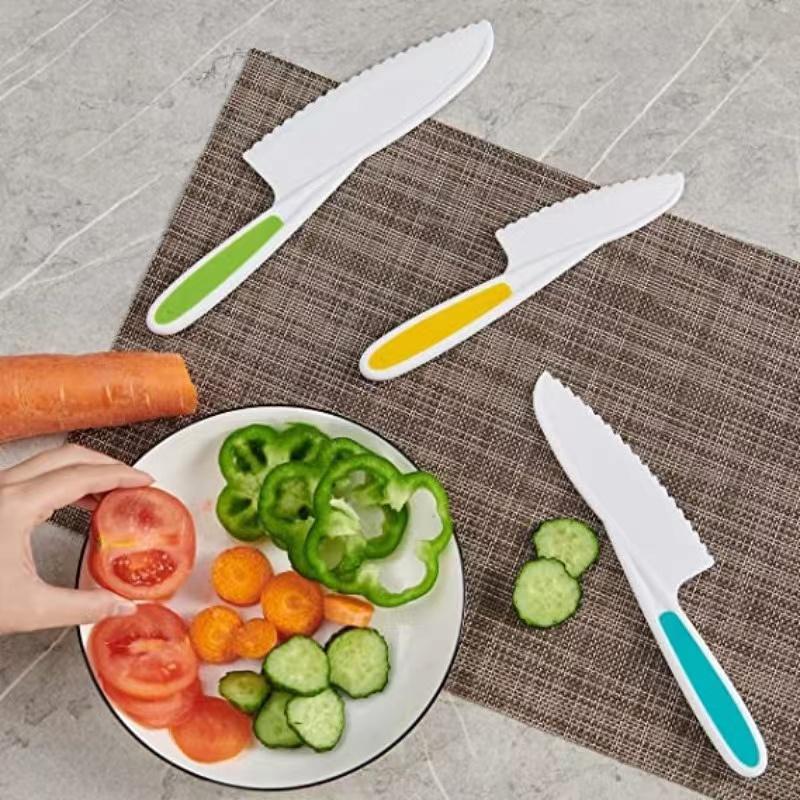 Buy Child Safety Plastic Nylon Knife, Set of 3 Kid Friendly Knives at affordable prices — free