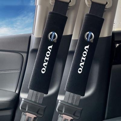 2pcs Car Seat Belt Pad Safety Strap Shoulder Cover Soft Mat For Rdesign XC40 XC60 V60 V40 XC90 V50 S60 V70 S90 Olestar AWD