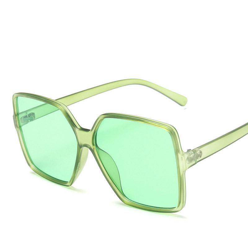 New Oversized Rectangle Sunglasses Women's Fashion Square Sun Glasses Men's Classic Vintage Eyewear Uv400