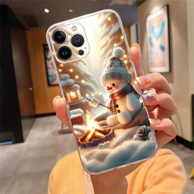 

Phone Case For iphone 17 Pro Max 17Pro 17Air 16 15 14 13 Pro Max 15 16 Pro 15Plus Christmas Snowman iphone 13