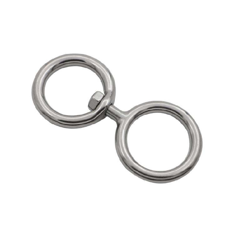 

Heavy Type Stainless Steel 304 Swivels Rings 360 Rotate Prevents Tangling for Outdoor Recreations Gadget 1