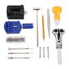 Watch Repair Tool Stainless Steel Watch Battery Replacement Tool Kit with Canvas Case