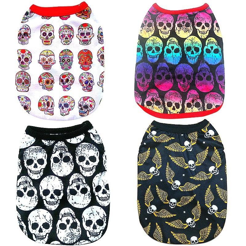 Autumn Dog Clothes For Halloween Skeleton Pattern Halloween Dog Clothes Dog Clothing Pet Apparel