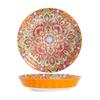 Flower Pattern Dinner Plate Colorful Meal Dish Household Bohemian Ceramic Plate  Housewarming Gift