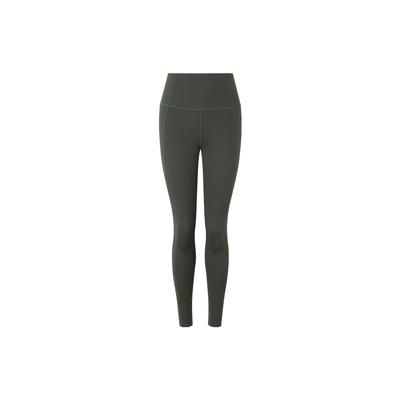 adidas Optime Power 7/8 High Waist Yoga Fitness Cropped Leggings Women Bottoms Grey Pine-Green IZ0270