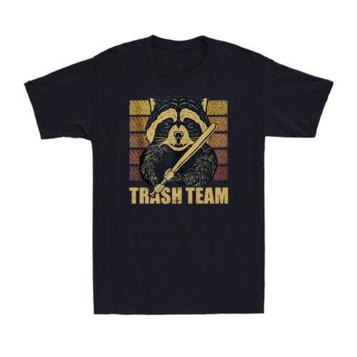 Raccoon Trash Team Funny Trashed Panda Lovers Gift Vintage Men s T-Shirt Black XXXXL