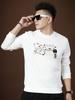 European Trendy Brand Men's Clothing 2025 Autumn New Letter Print Pullover Casual Top Men's Trendy Crew Neck Sweatshirt