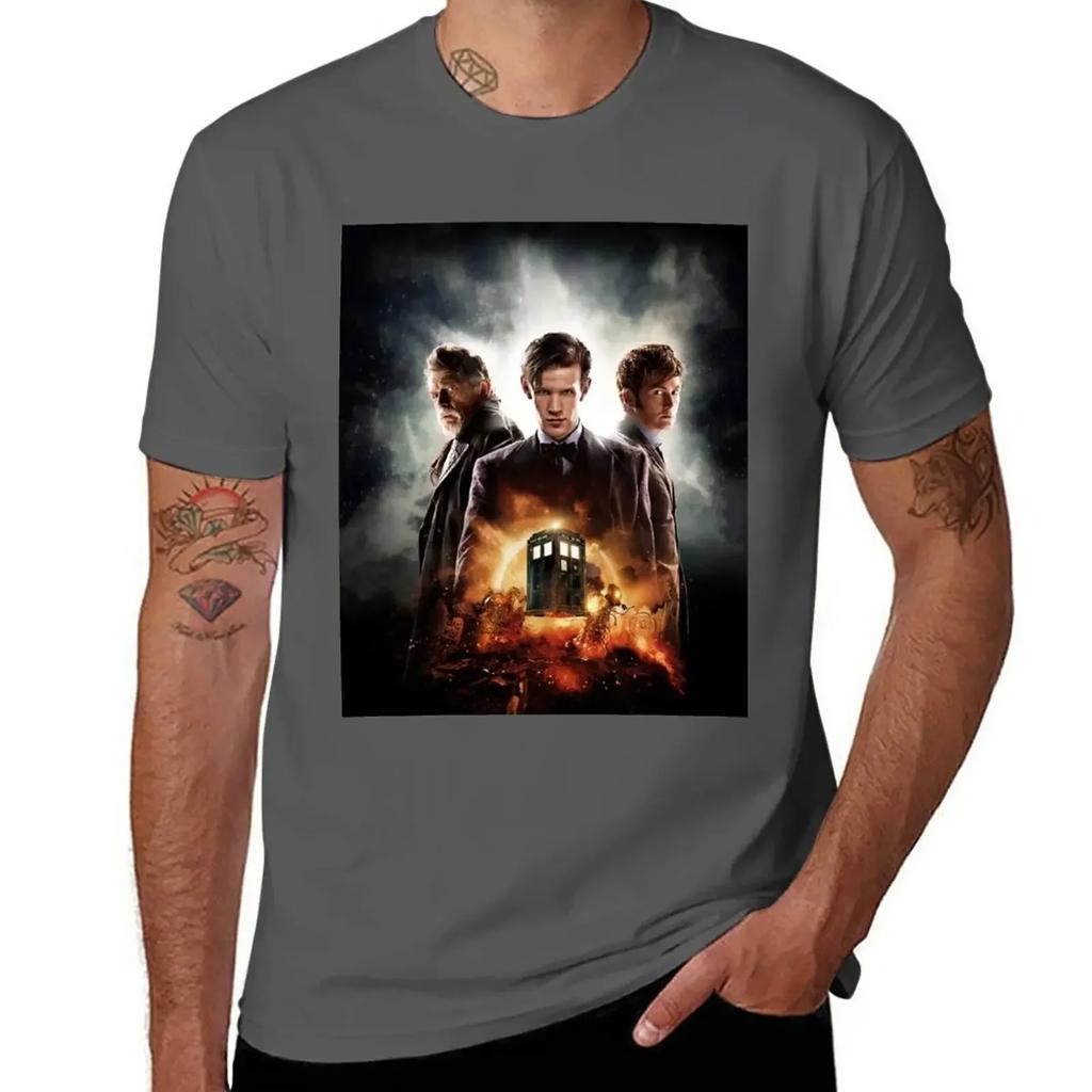 Day Of The Doctor T-Shirt Summer Clothes Sports Fans Boys Animal Print Plain T Shirts Men