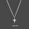 Fashion Star Pendant Necklace Simple Vintage Color Choker Chains for Women Men Couples Valentine's Day Gift
