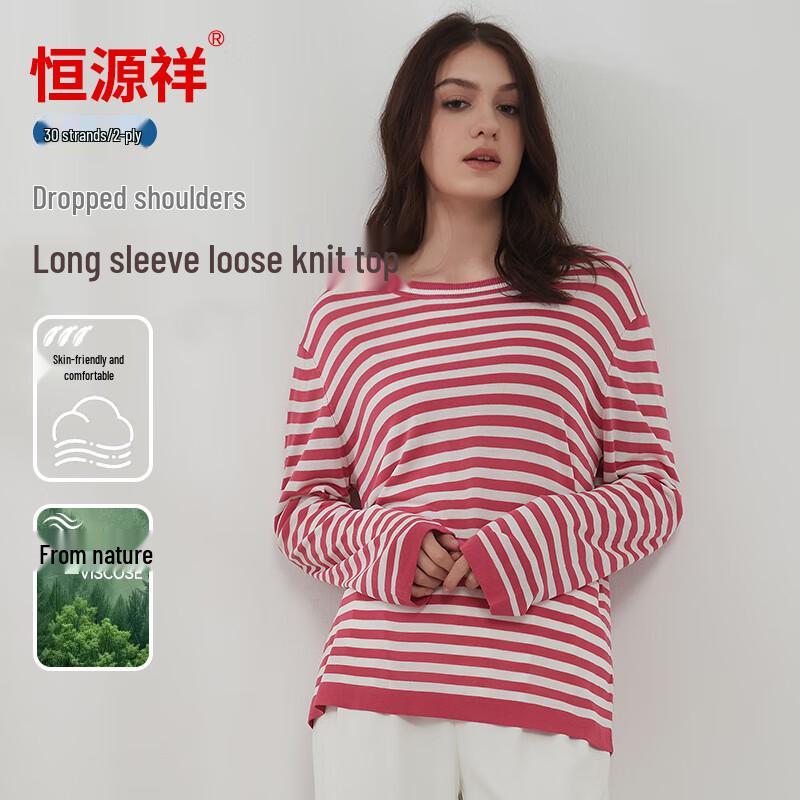 

Hengyuanxiang Women s Classic Striped Knit Top One Size