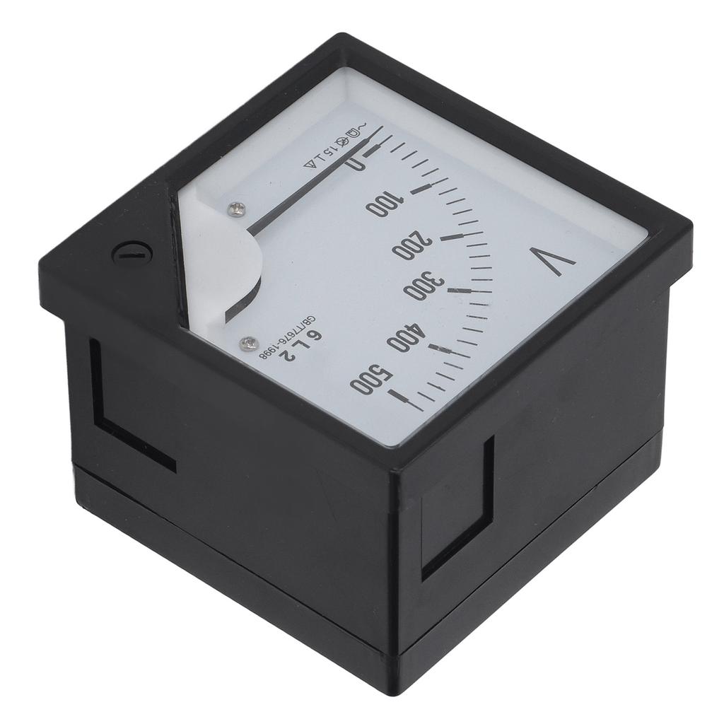 Analog Voltmeter AC 0‑500V Pointer Volt Meter Panel Needle Voltage Gauge for Equipment