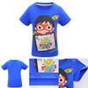 Trendiges Ryan Toys Review Cartoons Print T-Shirt Weiche Baumwollmischung Kurzarmtops