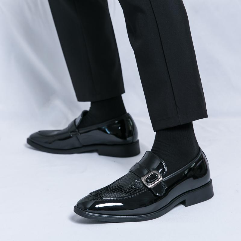 Men Loafers Street Style Monks Formal Business Wedding Dress Prom Blazers Tuxedo Party Shoes Large Size