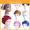 Premium Polyester Satin Bonnet Cap For Women Ideal For Sleeping And Hair Maintenance