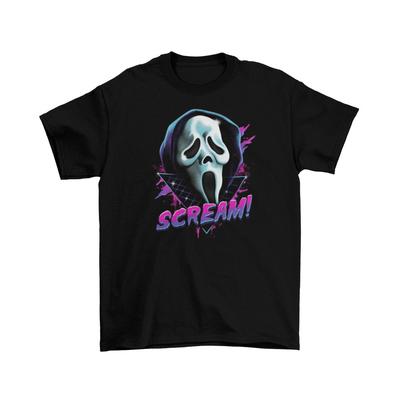 Scream Film Ghost Face Mask T-shirt Unisex Horror Halloween Volwassen Maten Nieuw