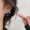 Pendientes de cristal coreanos con clip de oreja de perla de metal para mujer, pendientes de garra de oreja de moda para niñas, joyería elegante de moda, regalo de fiesta