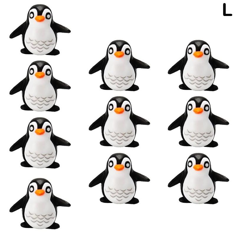 Mini Penguin Miniature Figures For Fairy Garden Gnomes Moss Terrariums Decoration Cake Topper