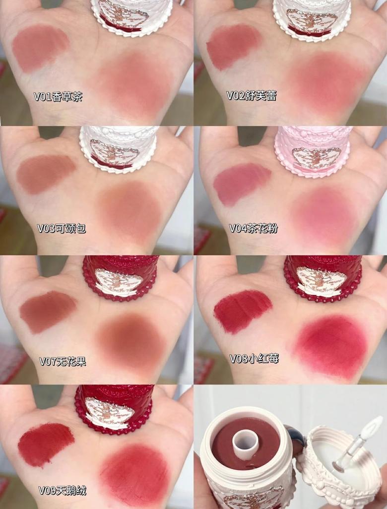 Flower Knows Strawberry Cupid Series Flower Nose Strawberry Cupid Series Lip Gloss Lip 9 Colors Lipstick Lip Tint Cute Moisturizing Moisturizing Lip