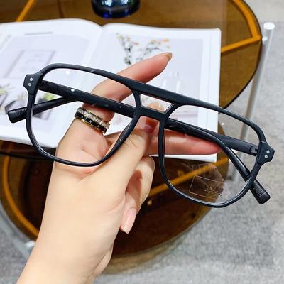 Transparent Computer Glasses Frame Women Men Vintage Anti Blue Light Square Eyewear Blocking Glasses Optical Spectacle Eyeglass