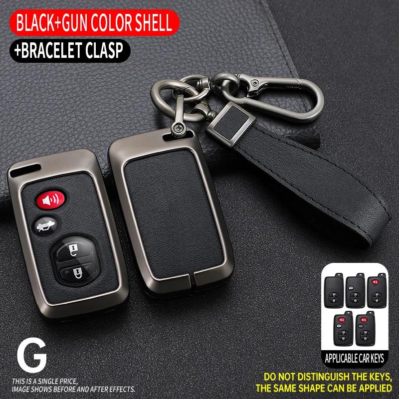 

Zinc Alloy + Silicone Car Key Case Cover For Toyota Prius 30 Alpha Aqua RAV4 Land Prado Cruiser Auris Highlander Subaru Foreste