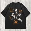 Retro Dystopian Sci-Fi Gamer Graphic Tee Black Unisex T-Shirt