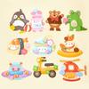 Enlightenment Children's Fun Cartoon Stickers Multicolor Early Learning Toy  For Kids