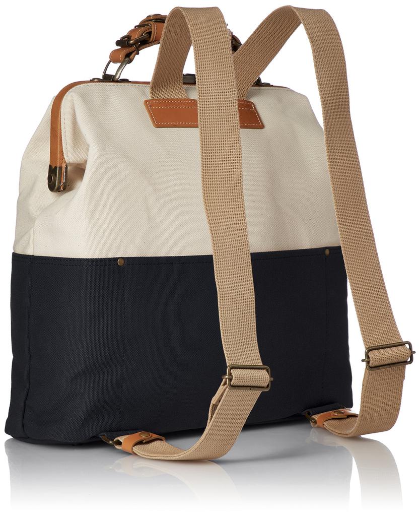 Dulles Backpack Canvas Combination Momenya Gozaburo Made in Toyooka Hyogo the holy land of bags Navy [Kiwada] [Kiwada] City, Prefecture,