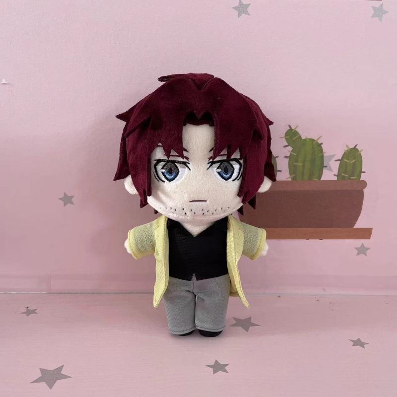 New Cute Bungo Stray Dogs Plush Dolls 20cm Dazai Osamu Nakahara Chuya Atsushi Kunikida Soft Stuffed Anime Figure Plushie Set Collectible Gift for Fans