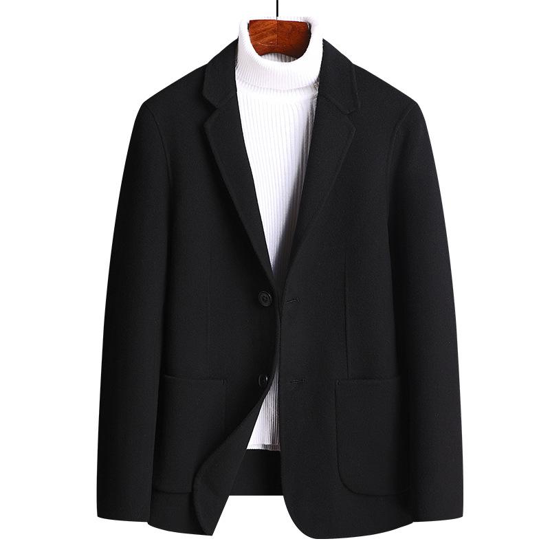New Autumn and Winter Handmade Double-sided Woolen Suits, Men's Cashmere Small Suits, Nizi Suit Jackets, Men's Clothing