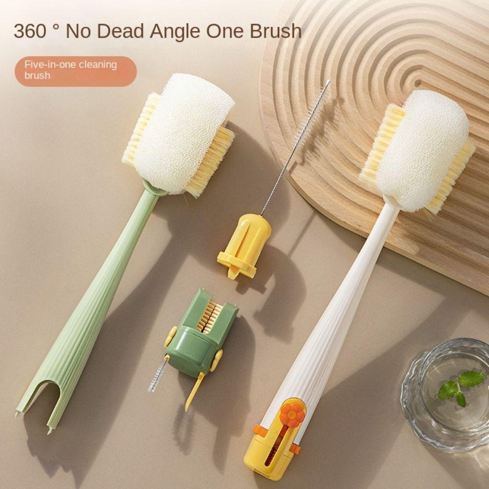 

Long Handle Washing Brush Cleaning Tools Sponge Brush Creative Cleaning Brush Household зелений
