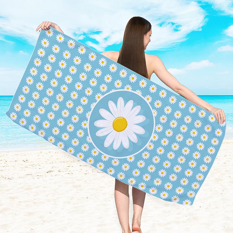 Rainbow Stripe Beach Towel Large Microfiber Quick Dry Sandproof Bath Towel for Swimming Pool Vacation Travel Picnic