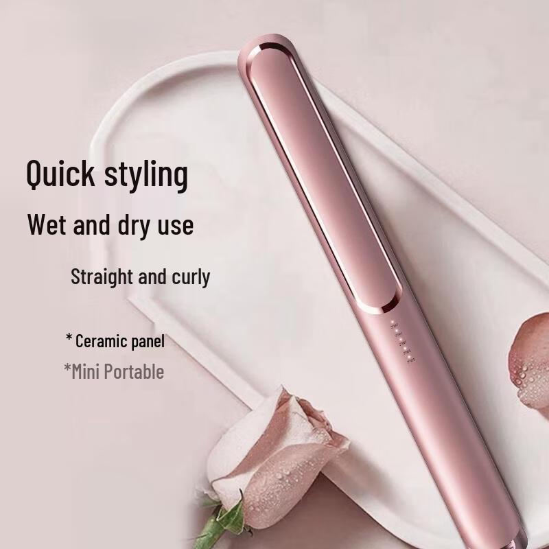 LISM 2-in-1 Mini Hair Straightener and Curler